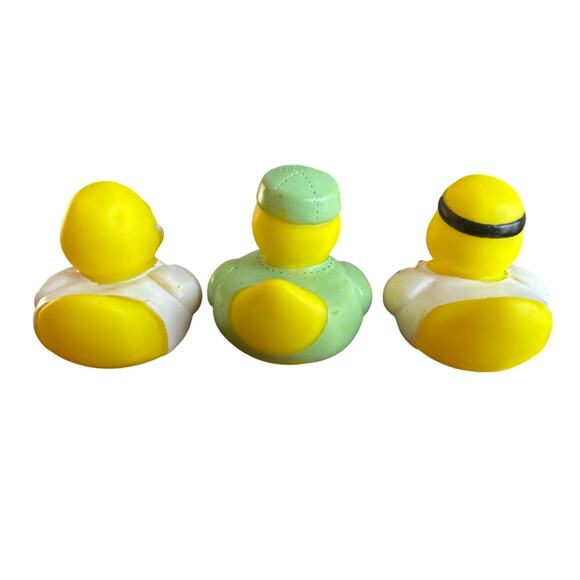Set of 3 Doctor Nurse 2" Rubber Ducks Duckies Jeep Duck Ducked Scrubs Hospital - Picture 3 of 6